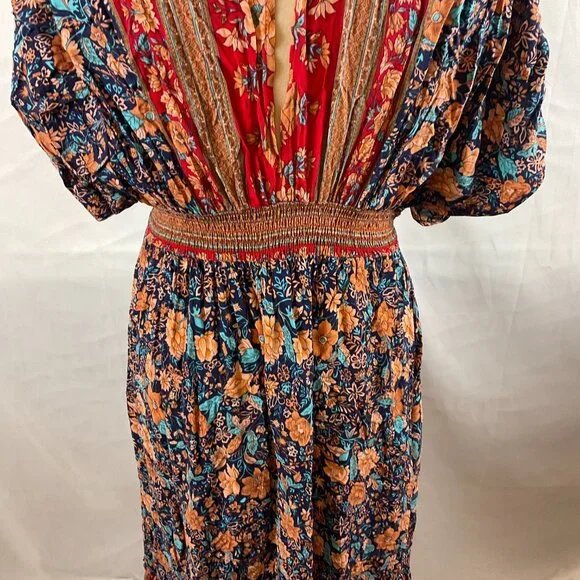 Baltic Born Floral Maxi Dress - Red and Blue - Picture 12 of 16